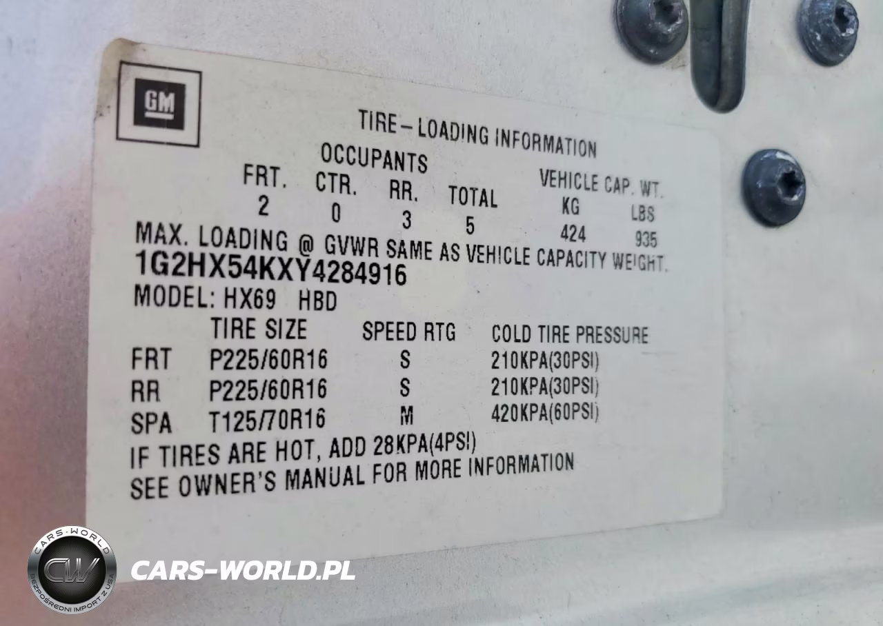2000 Pontiac Bonneville Se VIN:1G2HX54KXY4284916 - 12