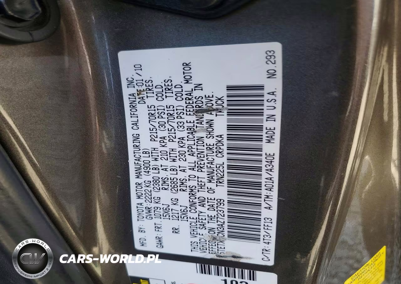 2010 Toyota Tacoma Access Cab VIN:5TETX4CN3AZ723799 - 14