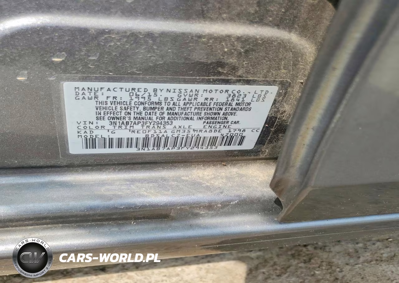 2015 Nissan Sentra S VIN:3N1AB7AP3FY294353 - 12