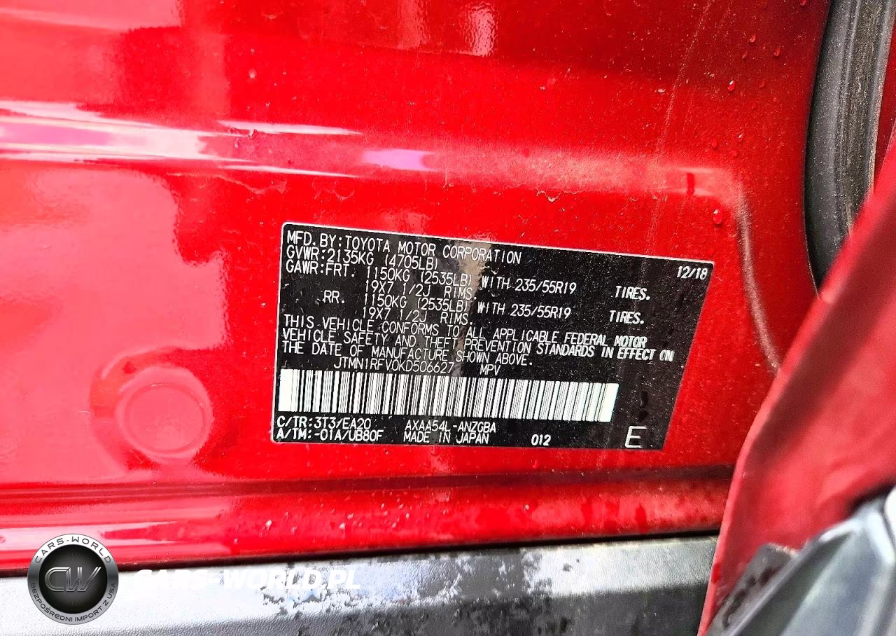 2019 Toyota Rav4 Limited VIN:JTMN1RFV0KD506627 - 14