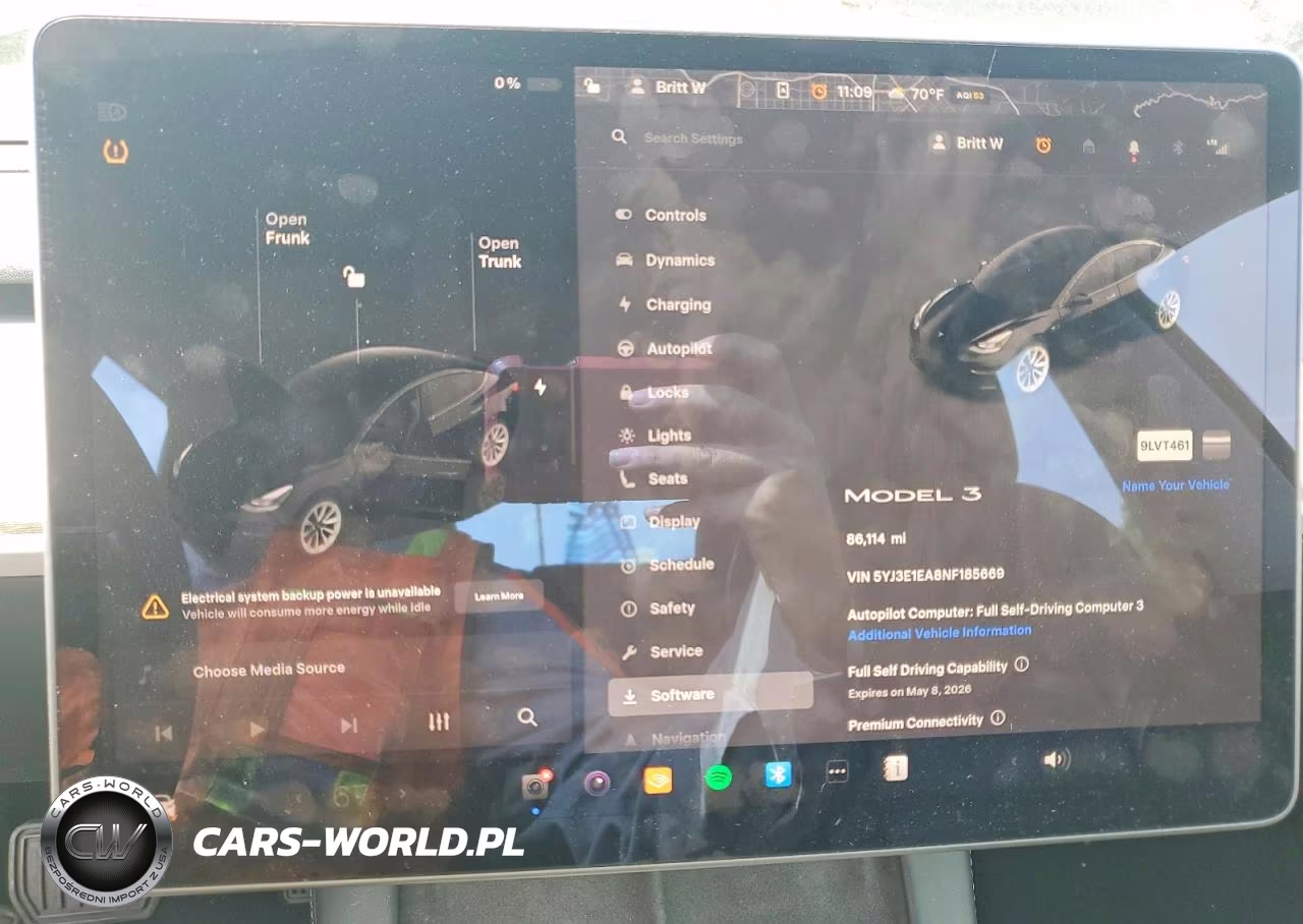 2022 Tesla Model 3 VIN:5YJ3E1EA8NF185669 - 9