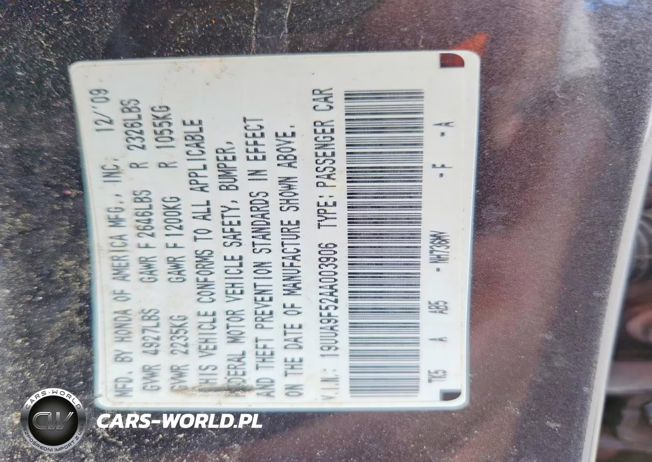 2010 Acura Tl VIN:19UUA9F52AA003906 - 12
