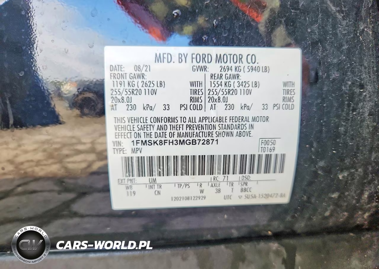 2021 Ford Explorer Limited VIN:1FMSK8FH3MGB72871 - 13