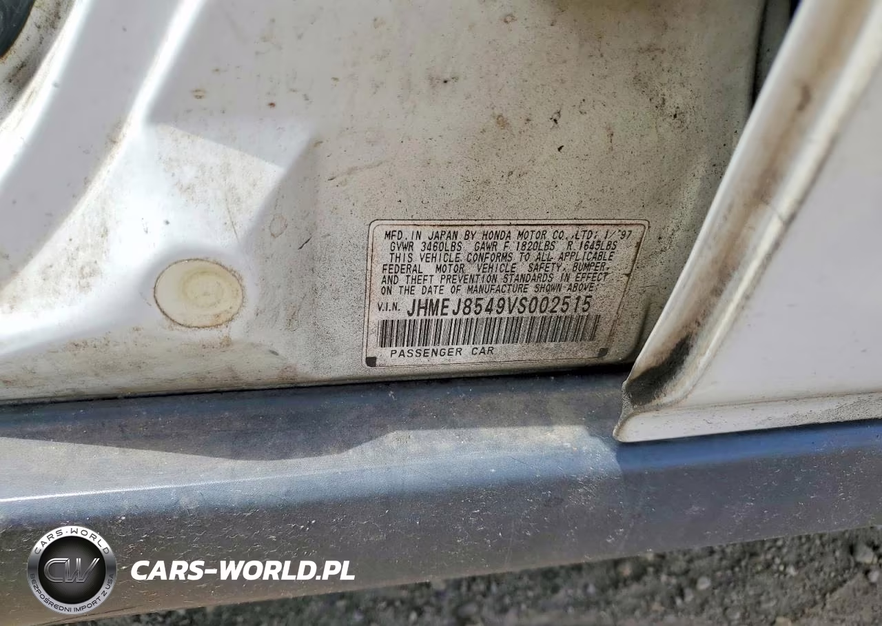 1997 Honda Civic 4D Lx VIN:JHMEJ8549VS002515 - 12