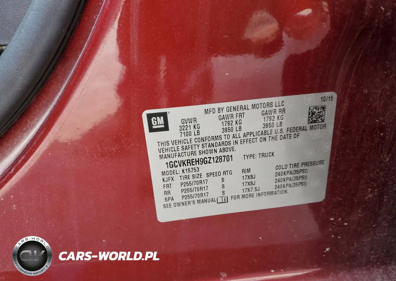 2016 Chevrolet Silverado K1500 Lt VIN:1GCVKREH9GZ128701 - 12