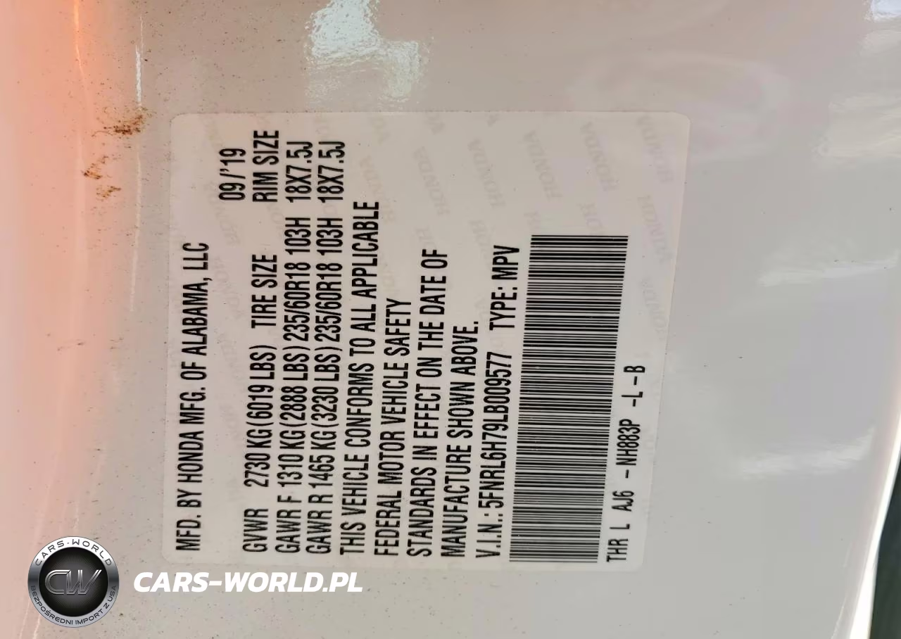 2020 Honda Odyssey Exl VIN:5FNRL6H79LB009577 - 13