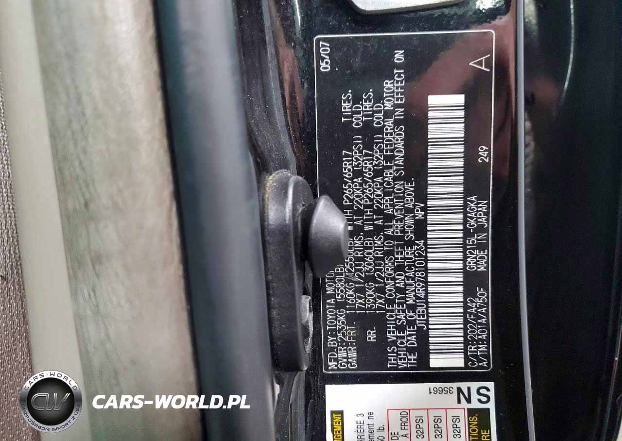 2007 Toyota 4Runner Sr5 VIN:JTEBU14R978101234 - 12