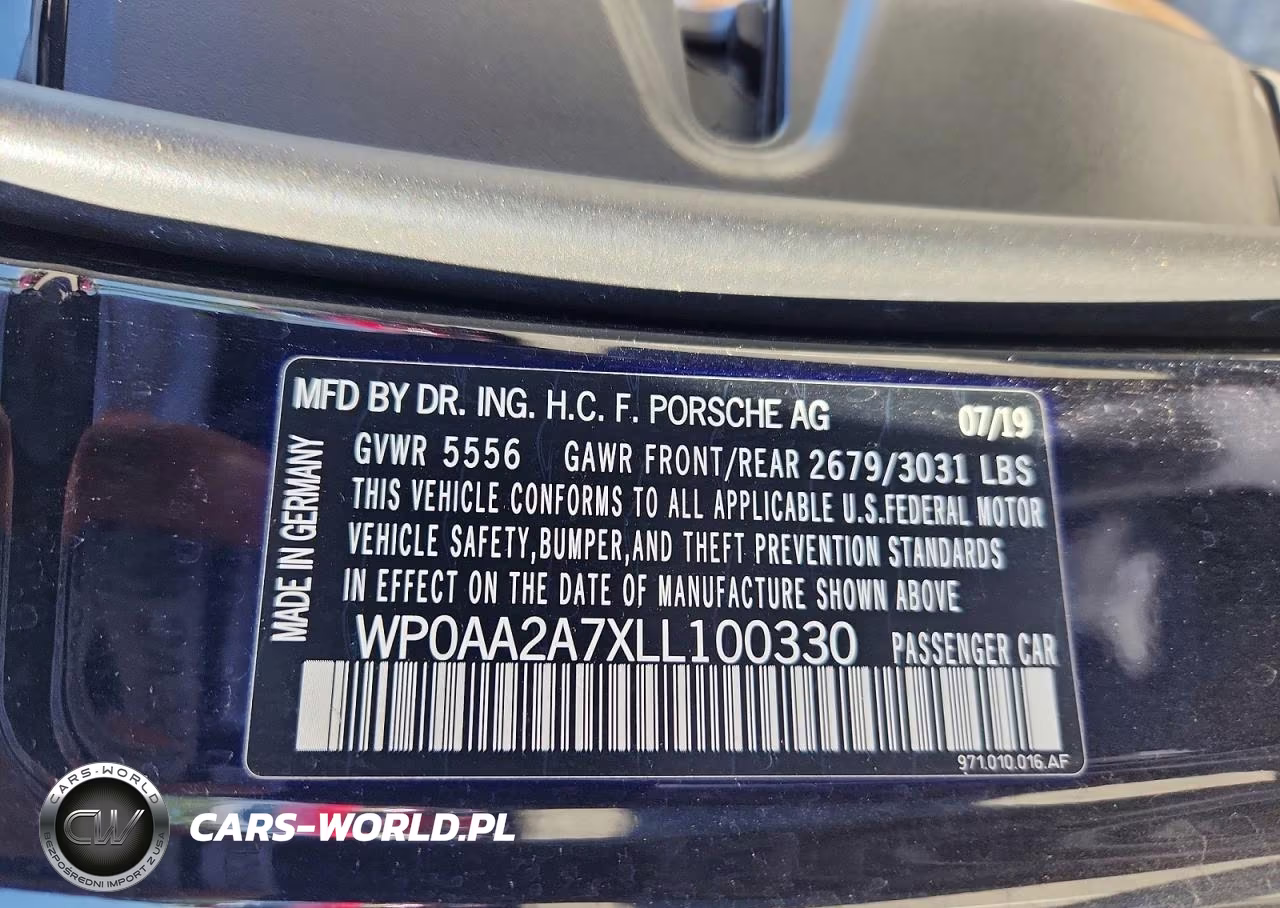 2020 Porsche Panamera Base VIN:WP0AA2A7XLL100330 - 12