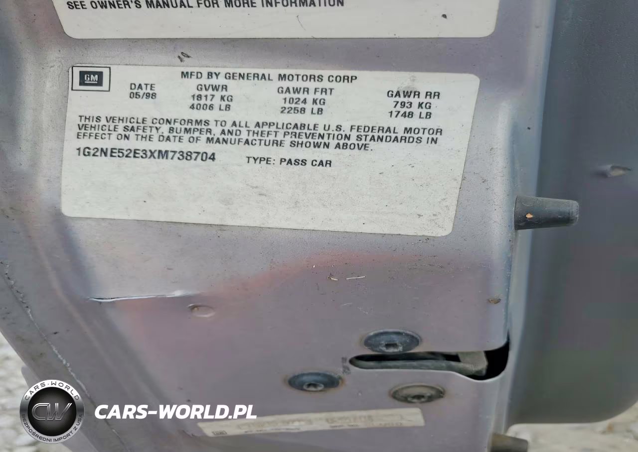 1999 Pontiac Grand Am Se VIN:1G2NE52E3XM738704 - 12