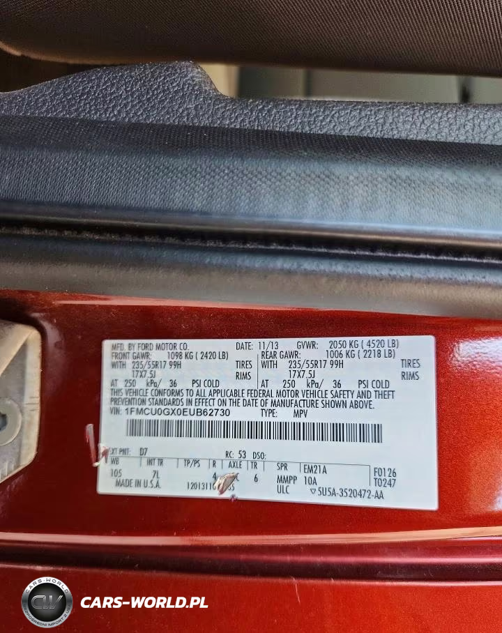 2014 Ford Escape Se VIN:1FMCU0GX0EUB62730 - 13