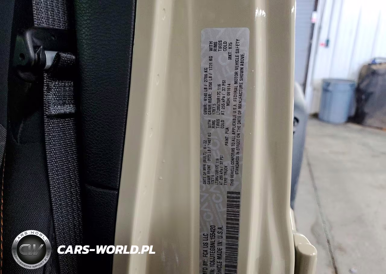 2022 Jeep Gladiator Mojave VIN:1C6JJTEG8NL155420 - 12