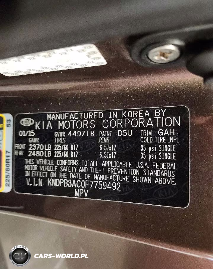 2015 Kia Sportage Lx VIN:KNDPB3AC0F7759492 - 13