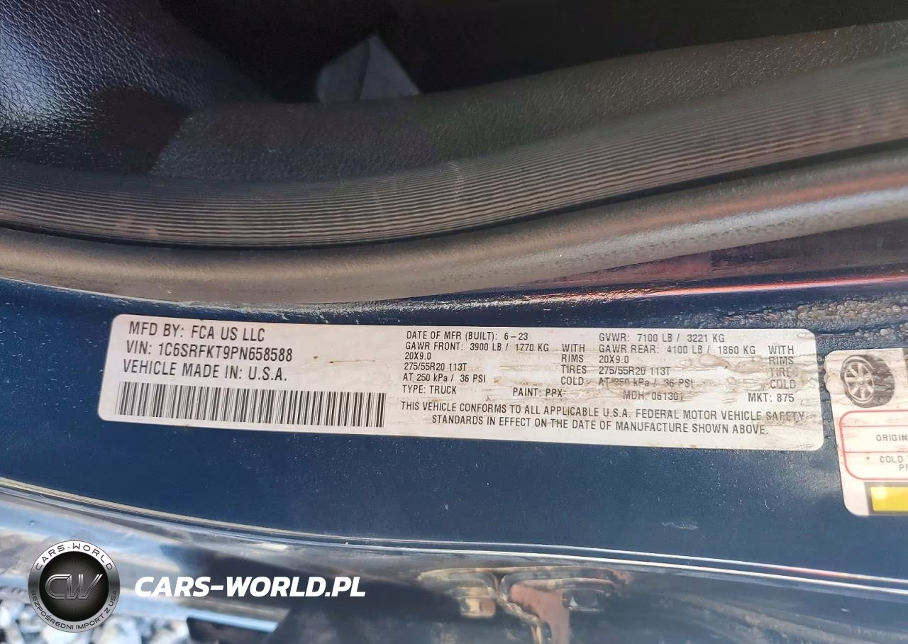 2023 Ram 1500 Longhorn VIN:1C6SRFKT9PN658588 - 12
