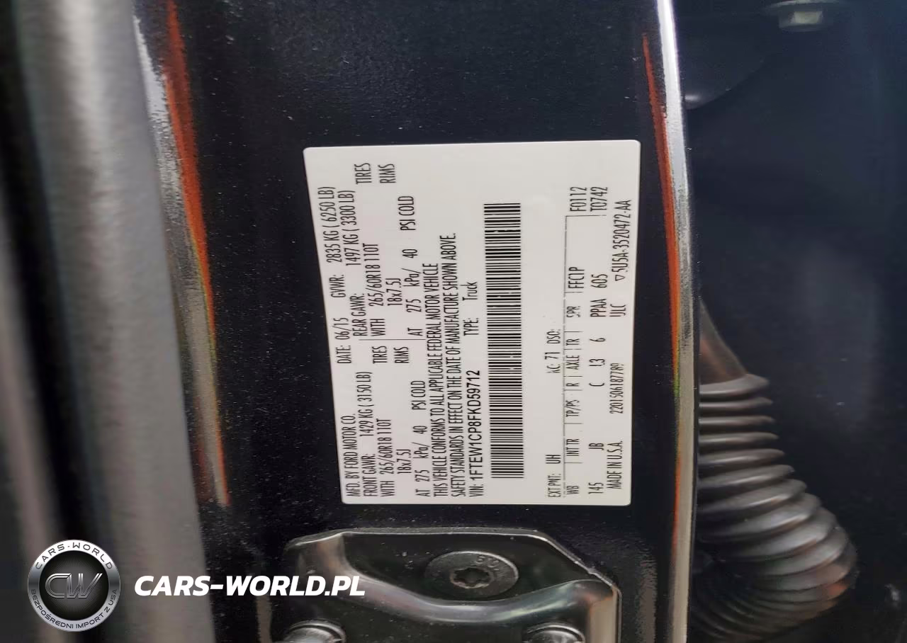 2015 Ford F150 Supercrew VIN:1FTEW1CP8FKD59712 - 12