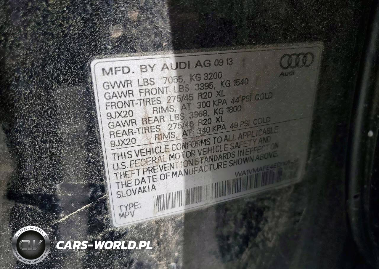 2014 Audi Q7 Prestige VIN:WA1VMAFE4ED005134 - 13
