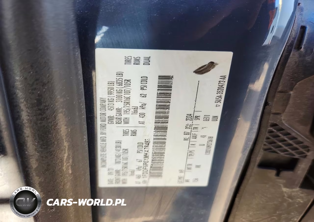 2021 Ford Transit T-350 Hd VIN:1FDDF6P8XMKA78483 - 12