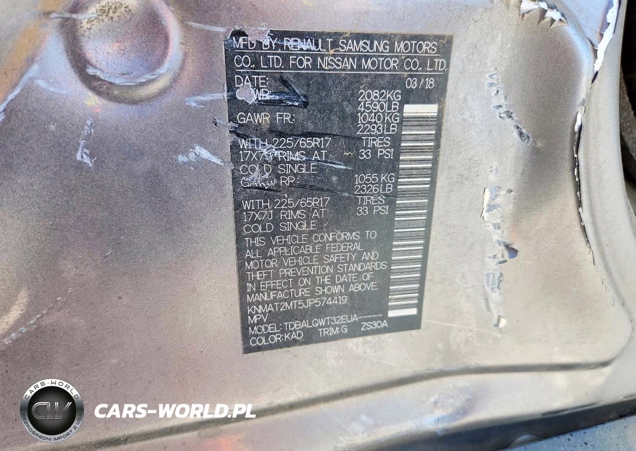 2018 Nissan Rogue Sv VIN:KNMAT2MT5JP574419 - 13