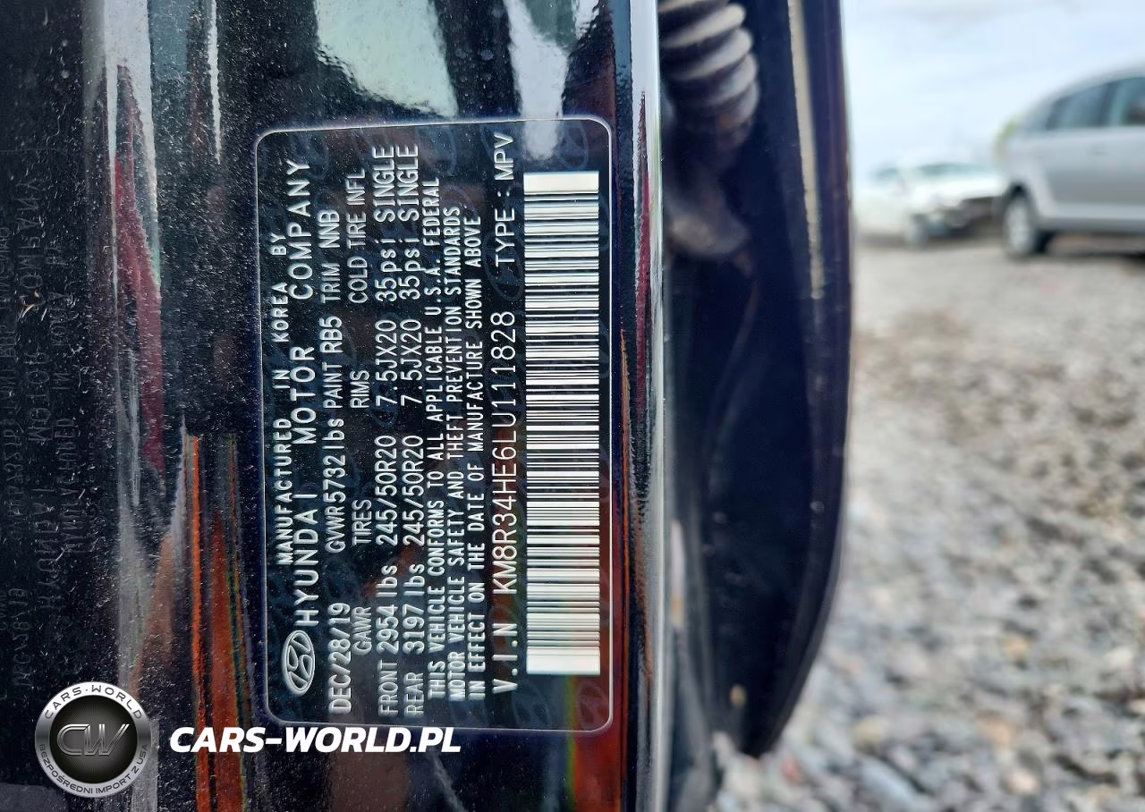 2020 Hyundai Palisade Sel VIN:KM8R34HE6LU111828 - 12