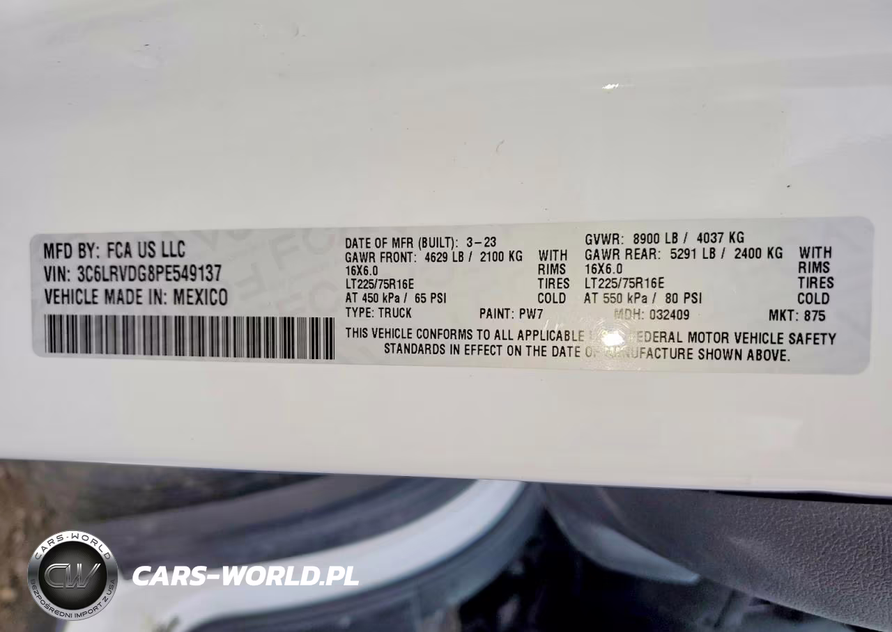 2023 Ram Promaster 2500 Delivery Van VIN:3C6LRVDG8PE549137 - 13