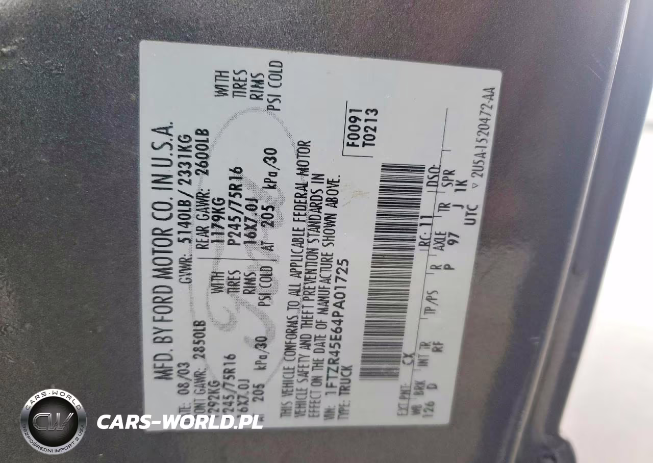 2004 Ford Ranger Super Cab VIN:1FTZR45E64PA01725 - 12