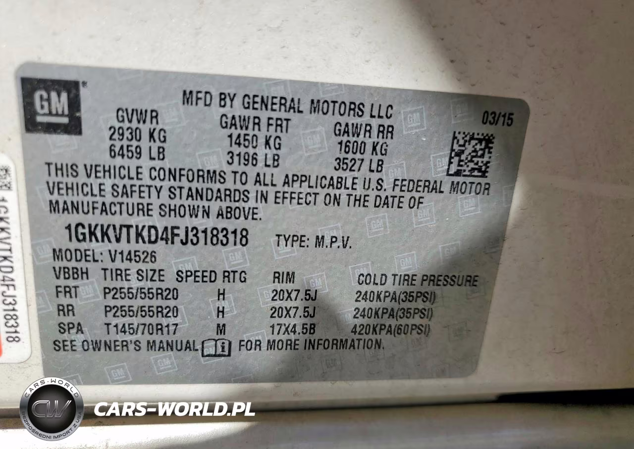 2015 GMC Acadia Denali VIN:1GKKVTKD4FJ318318 - 12
