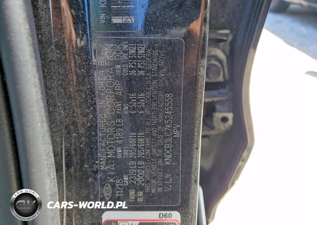 2019 Kia Niro Lx VIN:KNDCB3LC7K5245558 - 12