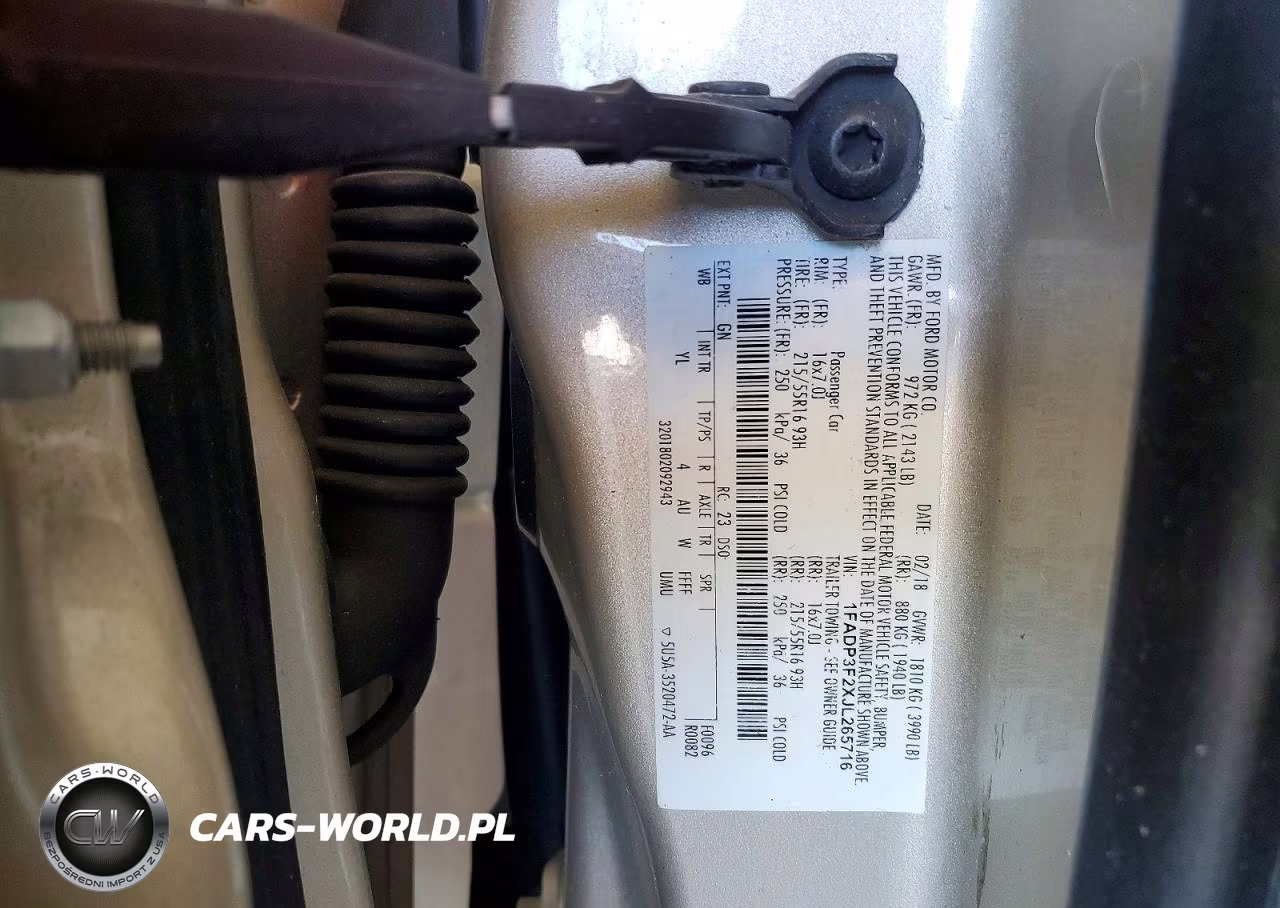 2018 Ford Focus Se VIN:1FADP3F2XJL265716 - 12