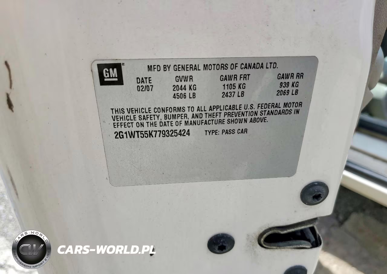 2007 Chevrolet Impala Lt VIN:2G1WT55K779325424 - 12