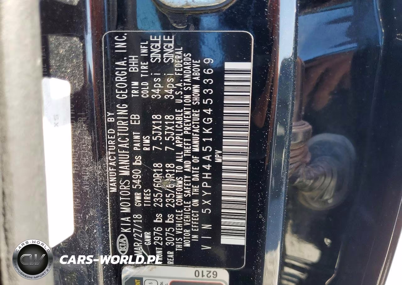 2019 Kia Sorento Ex V6 VIN:5XYPH4A51KG453369 - 13
