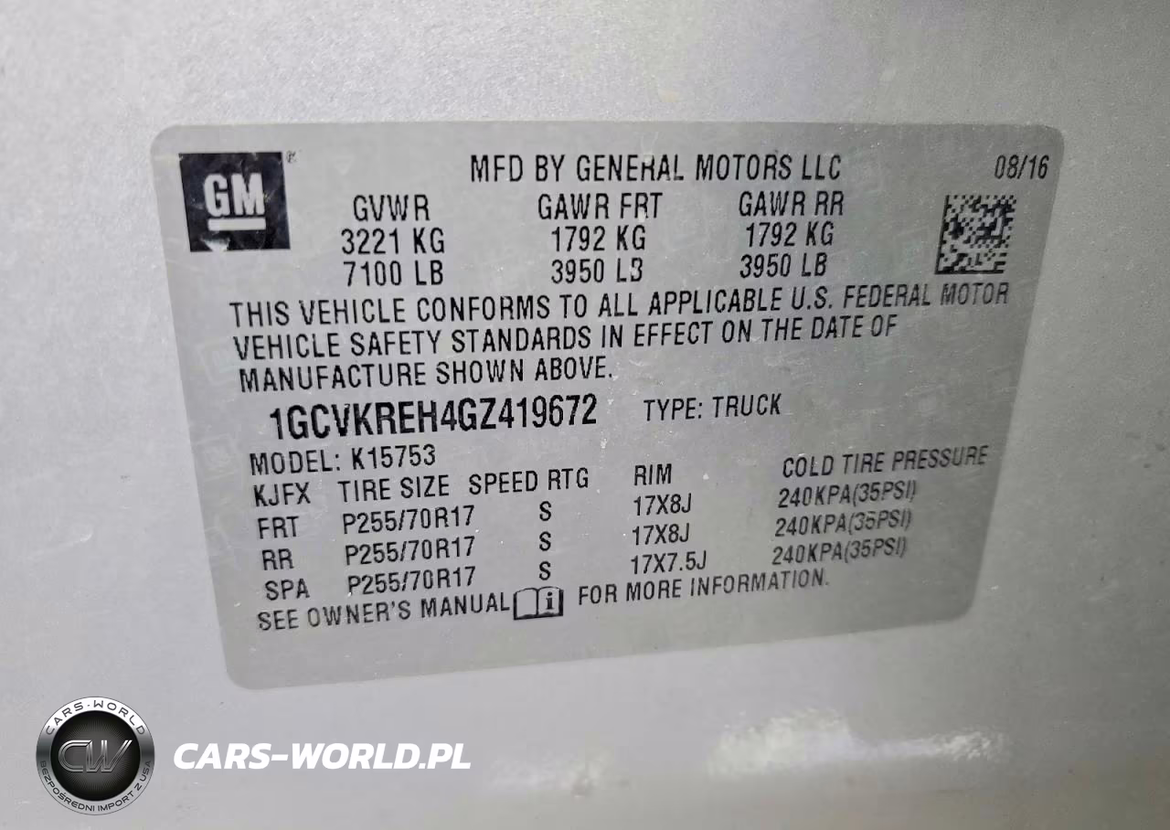2016 Chevrolet Silverado K1500 Lt VIN:1GCVKREH4GZ419672 - 12