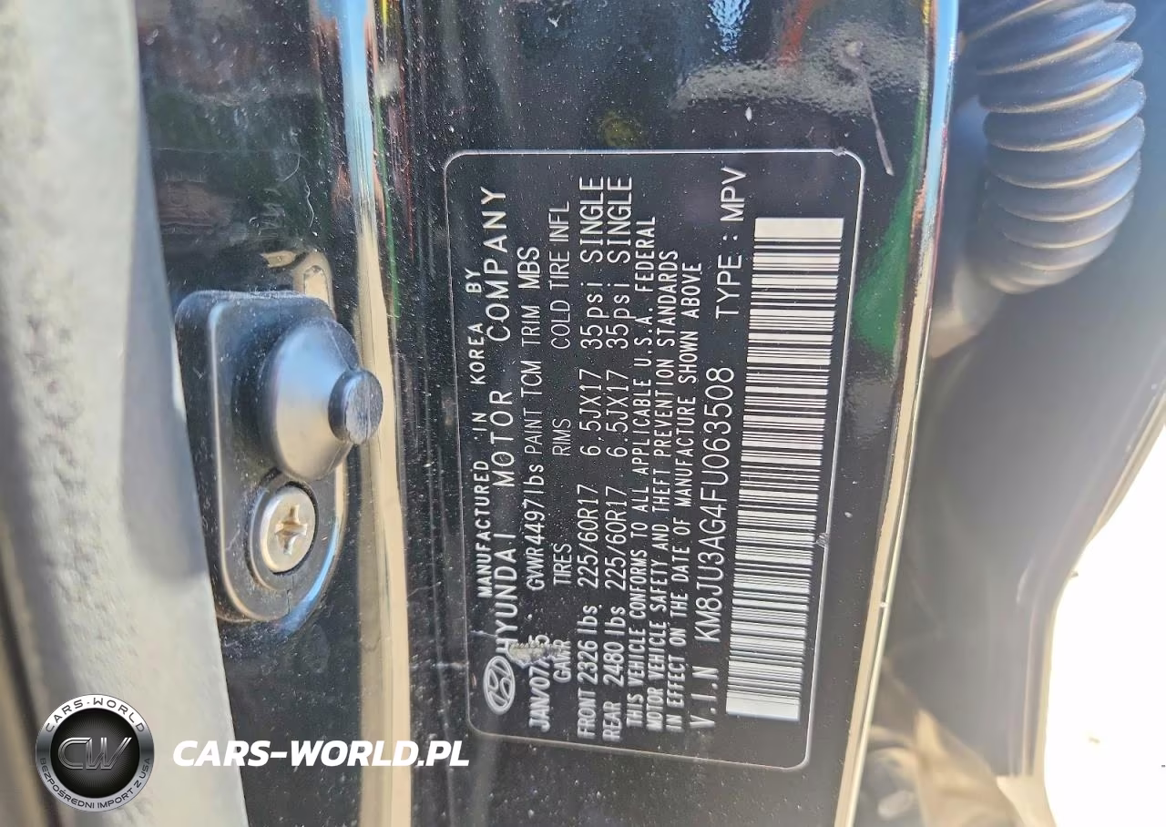2015 Hyundai Tucson Se VIN:KM8JU3AG4FU063508 - 13