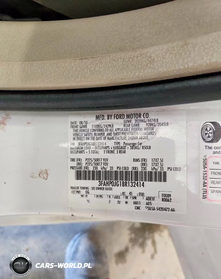 2011 Ford Fusion Sel VIN:3FAHP0JG1BR132414 - 12