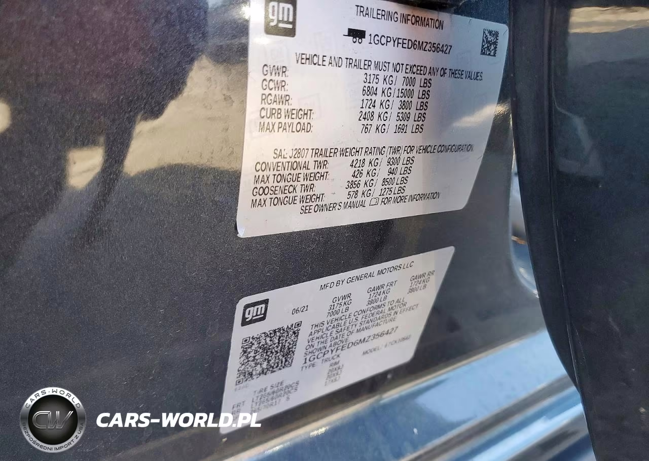 2021 Chevrolet Silverado K1500 Lt Trail Boss VIN:1GCPYFED6MZ356427 - 12