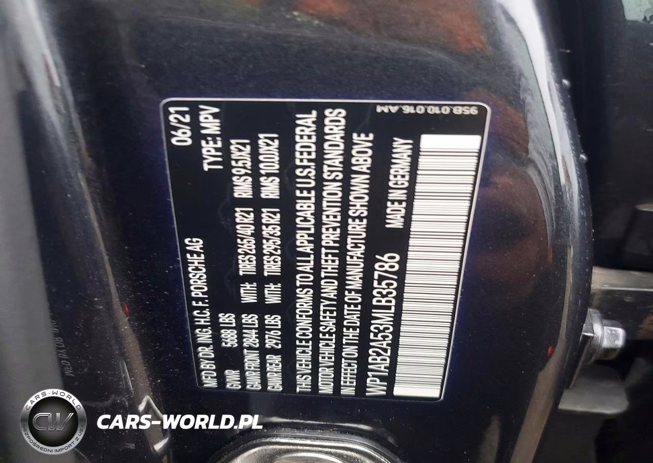 2021 Porsche Macan S VIN:WP1AB2A53MLB35786 - 12