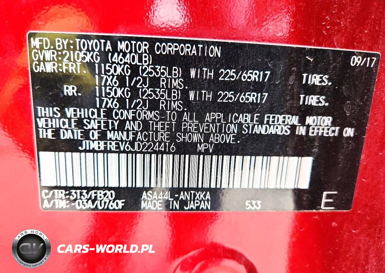 2018 Toyota Rav4 Le VIN:JTMBFREV6JD224416 - 14