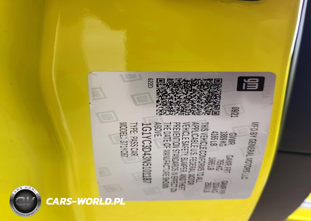 2022 Chevrolet Corvette Stingray 3Lt VIN:1G1YC3D43N5101187 - 13