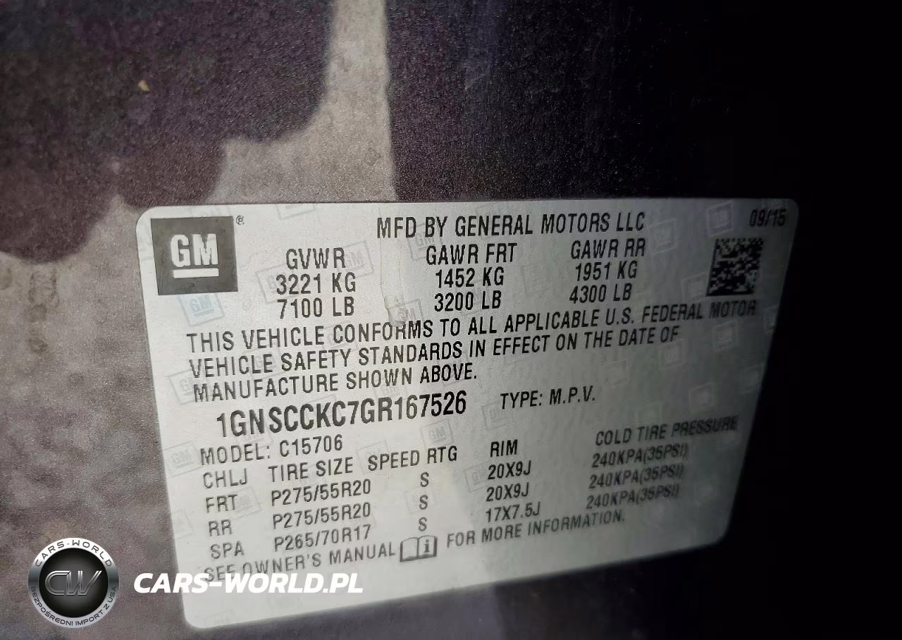 2016 Chevrolet Tahoe C1500 Ltz VIN:1GNSCCKC7GR167526 - 14