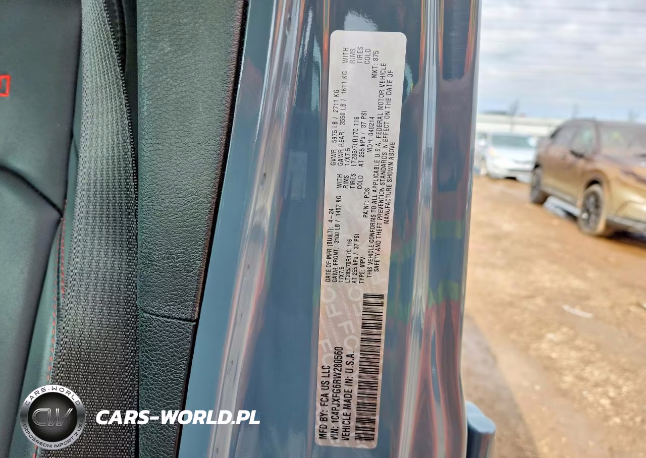 2024 Jeep Wrangler Rubicon VIN:1C4PJXFG6RW280560 - 12