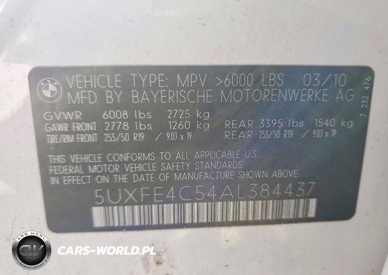 2010 BMW X5 xDrive30I VIN:5UXFE4C54AL384437 - 12