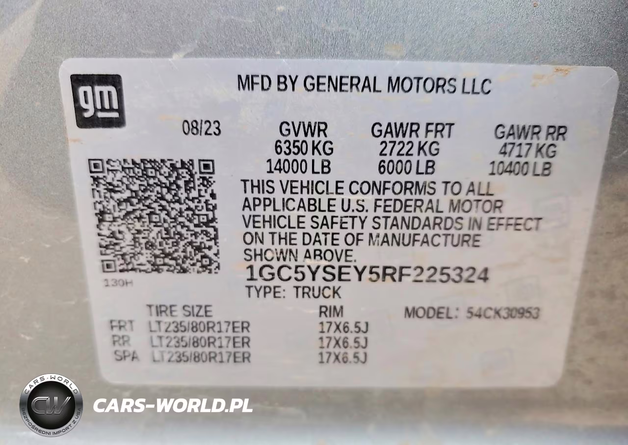 2024 Chevrolet Silverado K3500 VIN:1GC5YSEY5RF225324 - 12
