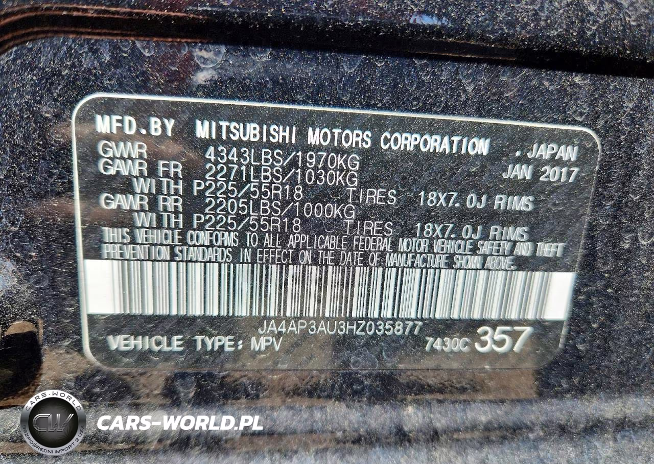 2017 Mitsubishi Outlander VIN:JA4AP3AU3HZ035877 - 13
