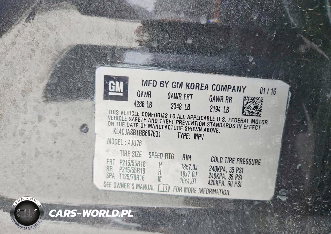 2016 Buick Encore VIN:KL4CJASB1GB607631 - 14