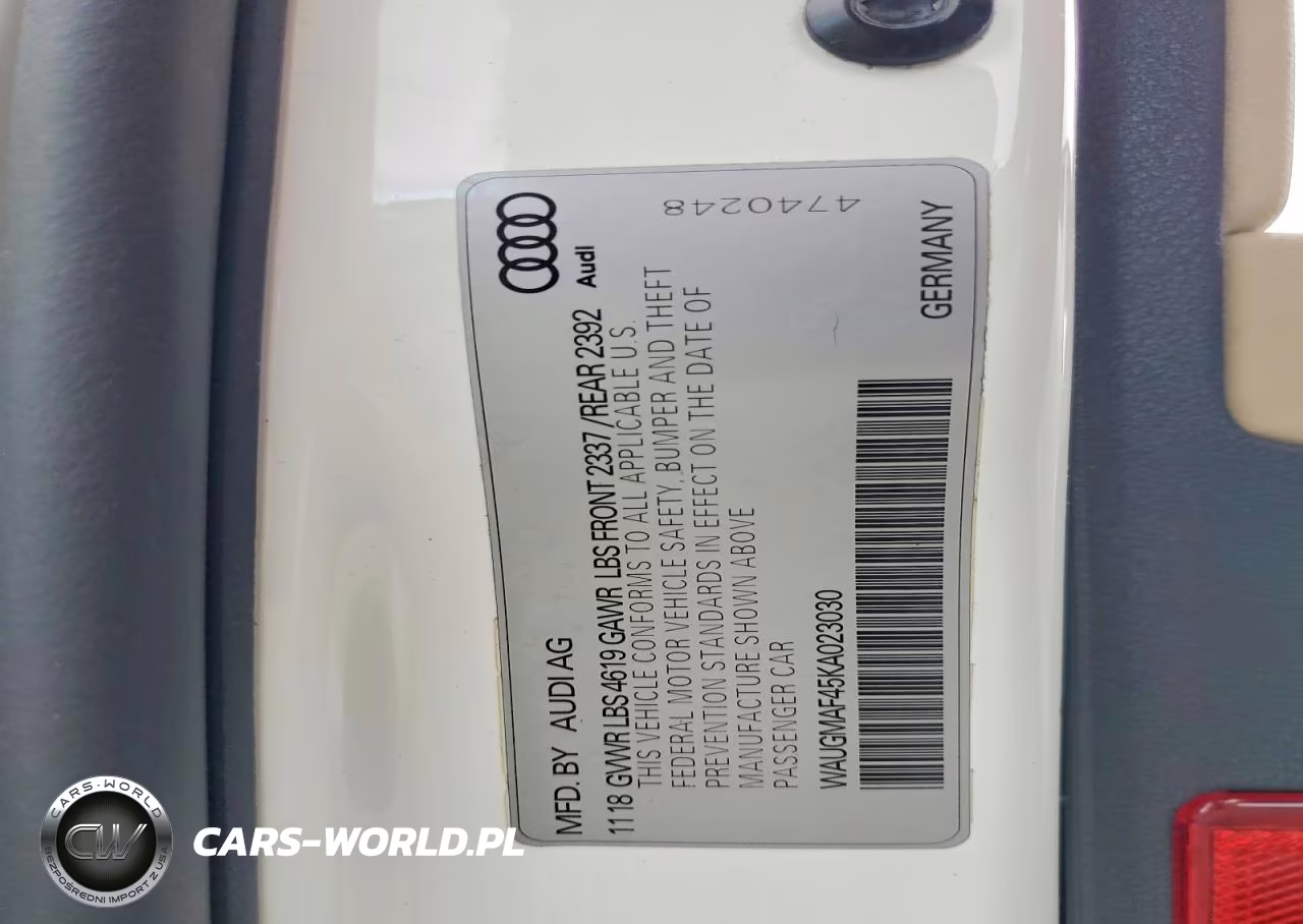 2019 Audi A4 Premium VIN:WAUGMAF45KA023030 - 12