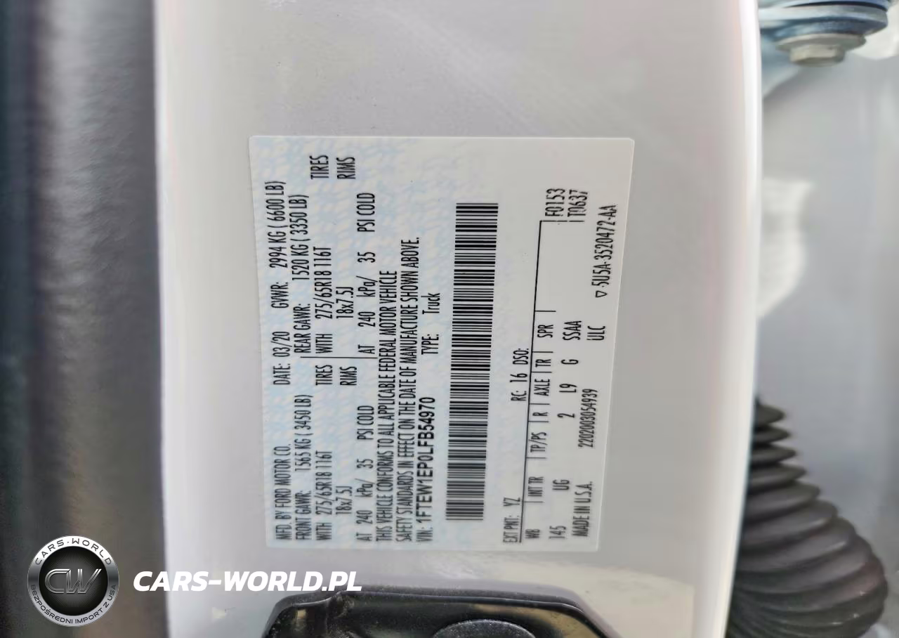 2020 Ford F150 Supercrew VIN:1FTEW1EP0LFB54970 - 13