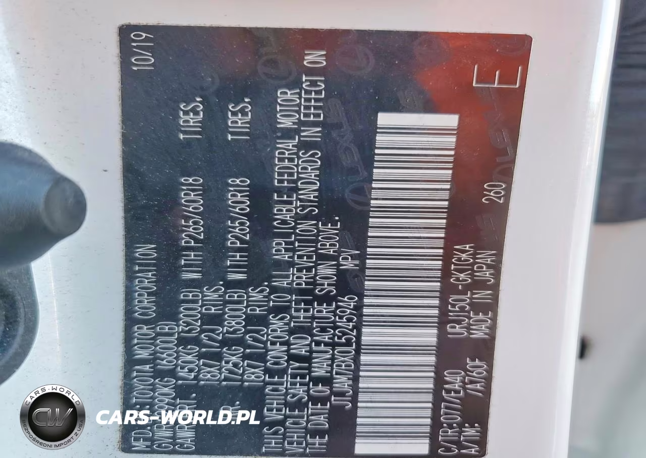 2020 Lexus Gx 460 Base VIN:JTJAM7BX0L5245946 - 13