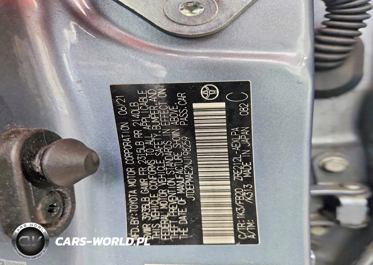 2022 Toyota Corolla Le VIN:JTDEPMAE2NJ198259 - 12