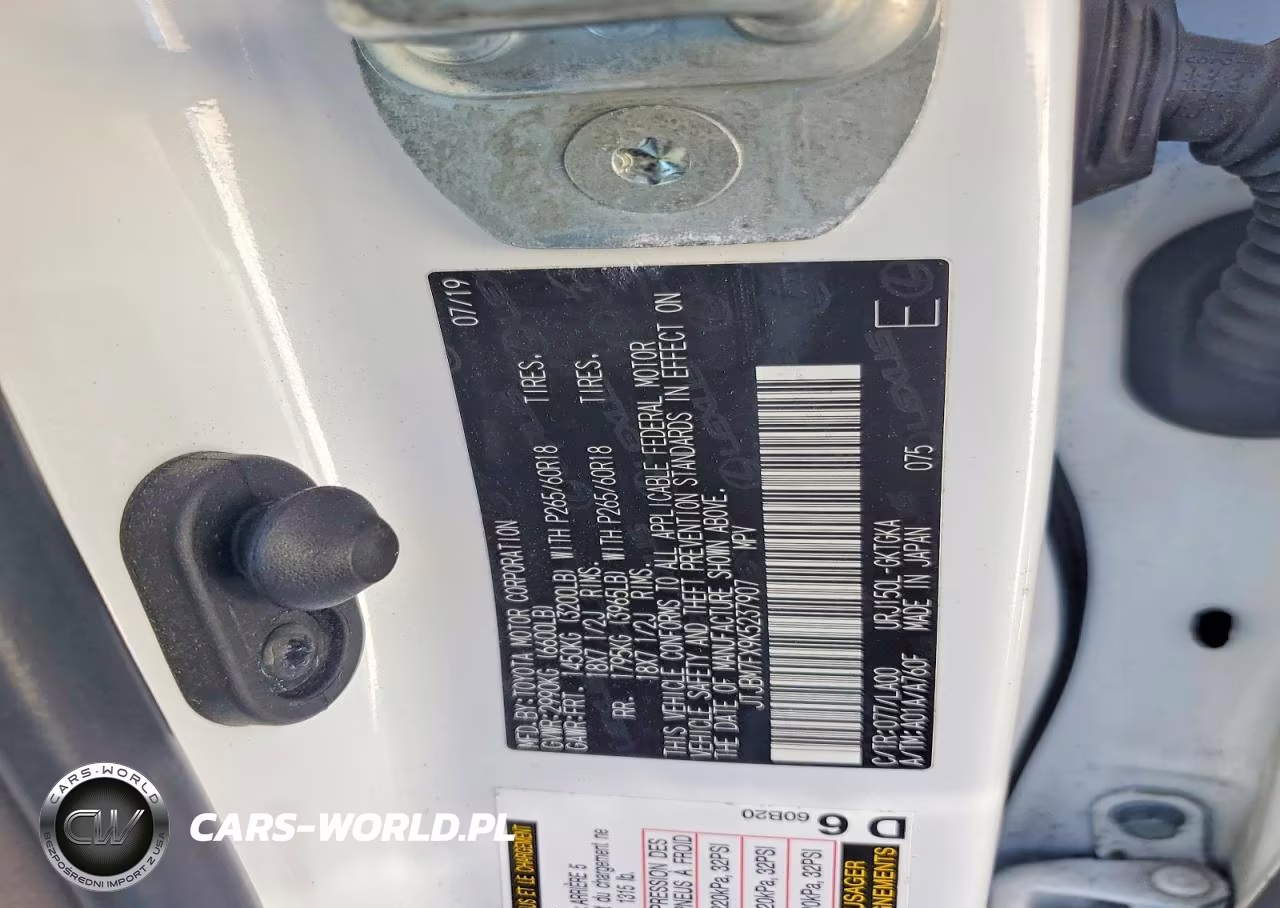 2019 Lexus Gx 460 VIN:JTJBM7FX9K5237907 - 13