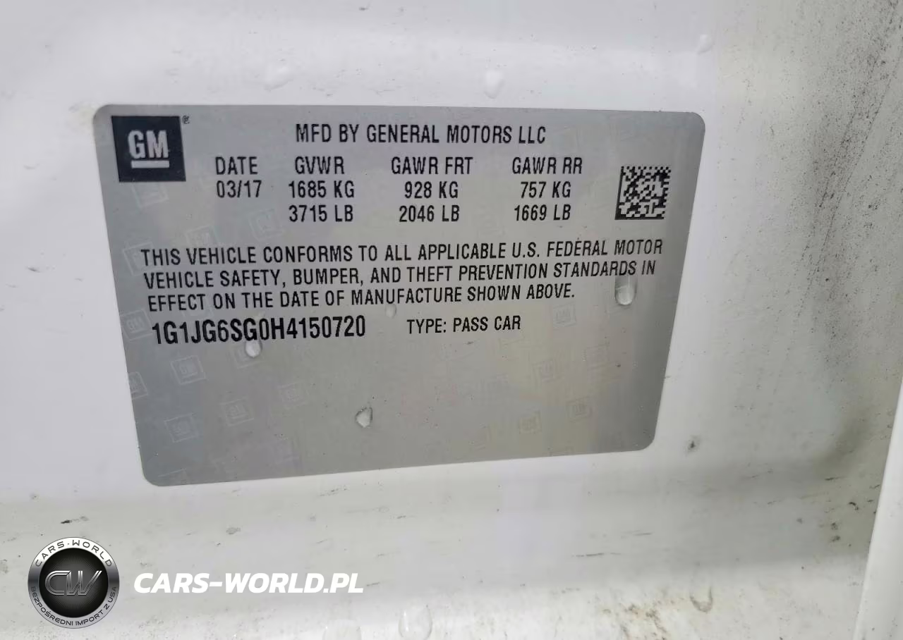 2017 Chev Sonic VIN:1G1JG6SG0H4150720 - 12