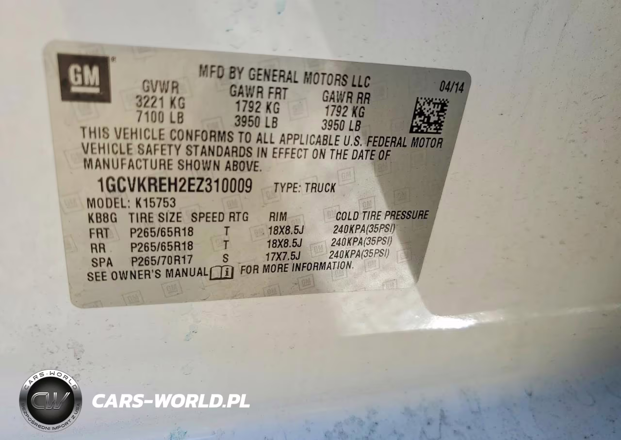 2014 Chevrolet Silverado K1500 Lt VIN:1GCVKREH2EZ310009 - 12