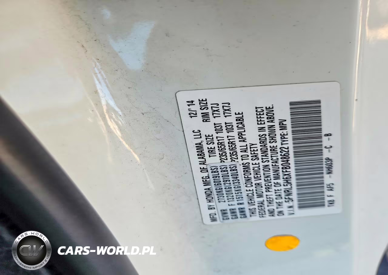 2015 Honda Odyssey Exl VIN:5FNRL5H6XFB048622 - 13